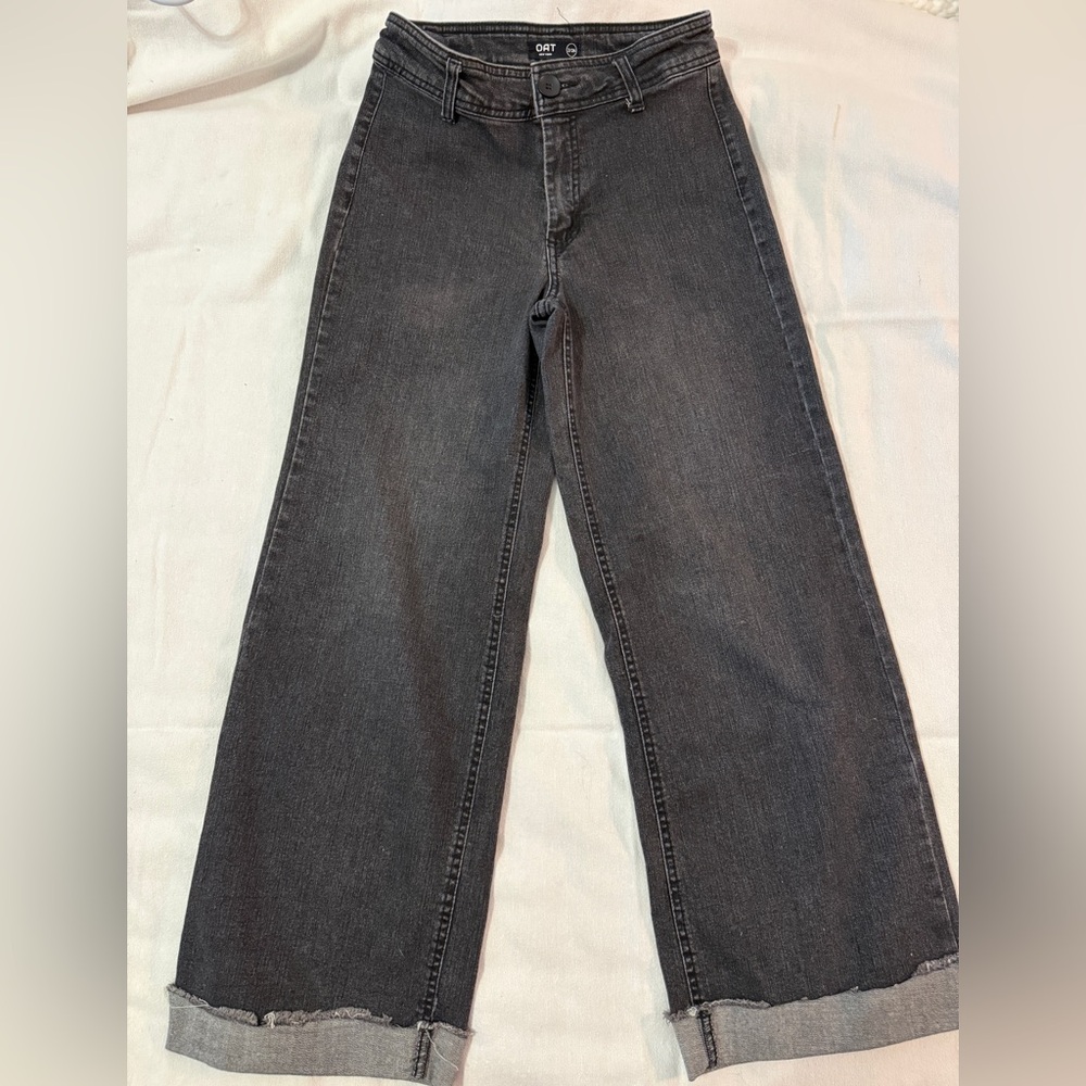 ☀️ Oat New York Women's Wide Leg Black Jeans